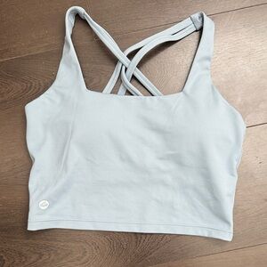 Senita Athletics Steel Blue Lux Performance Crop